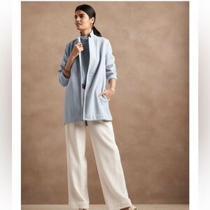 Banana Republic Factory Knit Brushed Long Blazer